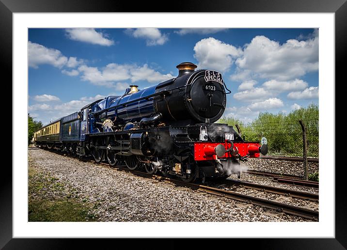 King Edward II Steam Train Framed Mounted Print by Oxon Images