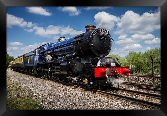 King Edward II Steam Train Framed Print by Oxon Images