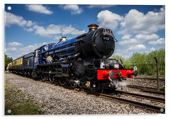 King Edward II Steam Train Acrylic by Oxon Images