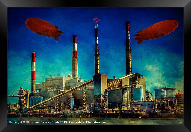 Power Station Framed Print by Chris Lord
