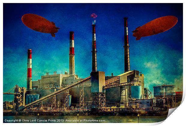 Power Station Print by Chris Lord