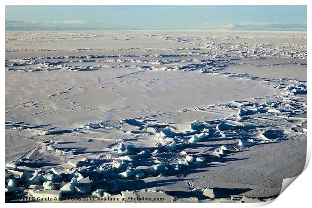 Pressure Ridges Antarctica Print by Carole-Anne Fooks