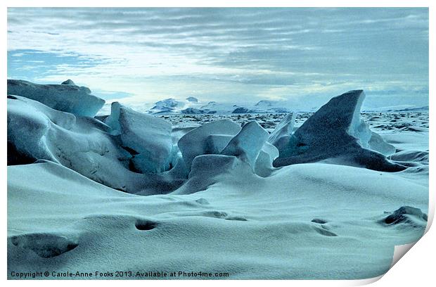 Pressure Ridges Antarctica Print by Carole-Anne Fooks
