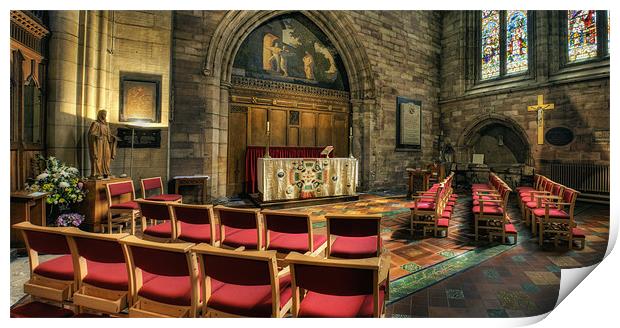 Bangor Cathedral Print by Ian Mitchell