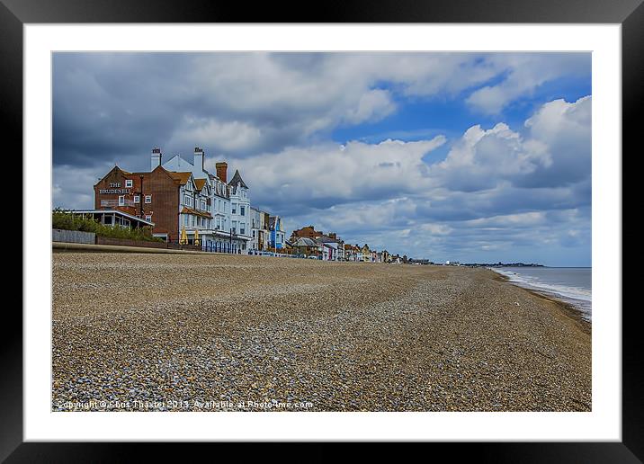Aldeburgh Beach View Framed Mounted Print by Chris Thaxter