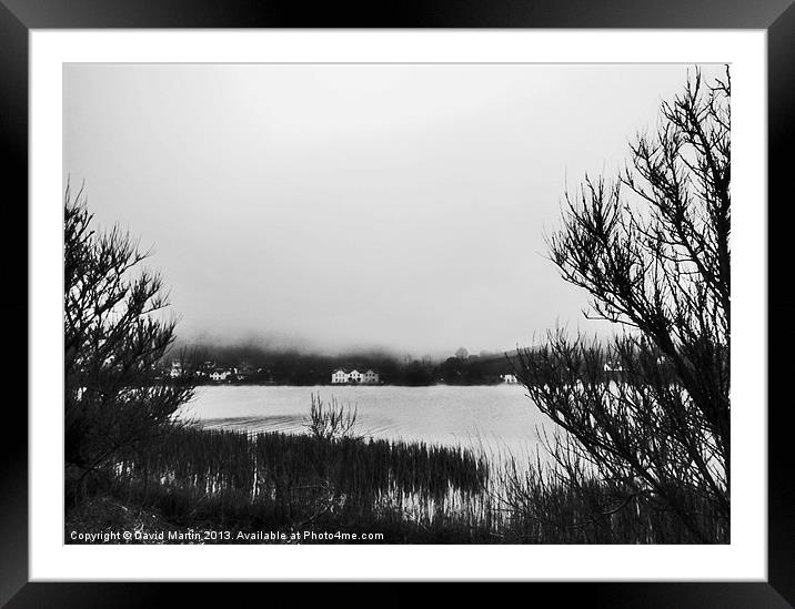 Misty view Framed Mounted Print by David Martin
