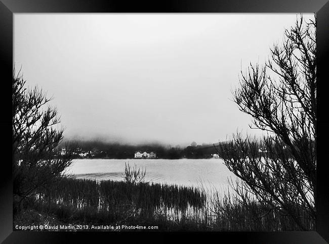 Misty view Framed Print by David Martin