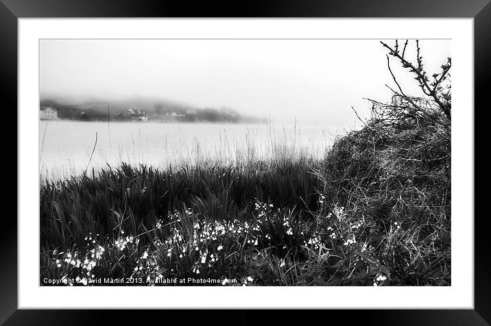 Misty view 2 Framed Mounted Print by David Martin