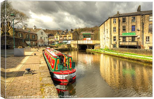 Todmorden Wharf Canvas Print by Rob Hawkins