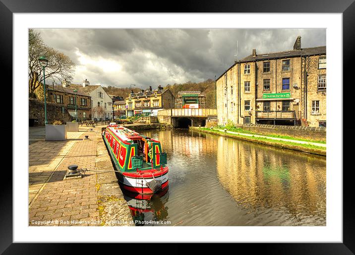 Todmorden Wharf Framed Mounted Print by Rob Hawkins