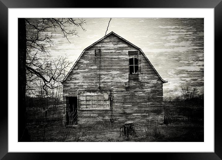 Canadian barn Framed Mounted Print by David Hare