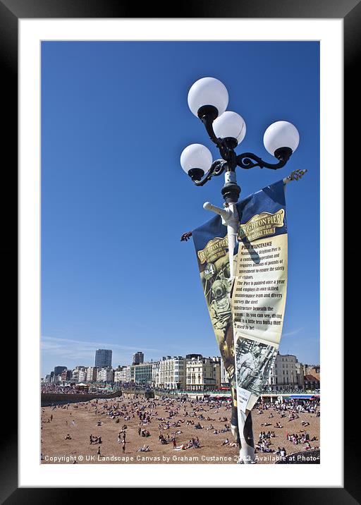 Brighton seafront Framed Mounted Print by Graham Custance