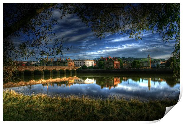 Barnstaple, North Devon Print by vicky Lewis