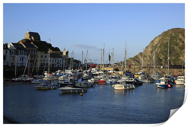 Ilfracombe Harbour, Devon Print by vicky Lewis
