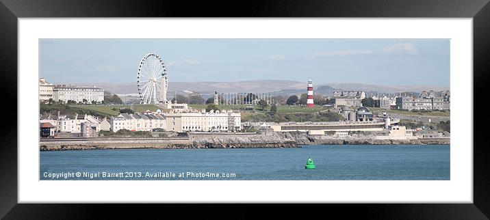 Plymouth Waterfront Framed Mounted Print by Nigel Barrett Canvas