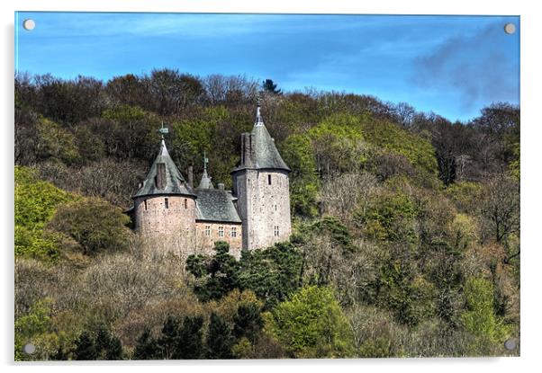 Castell Coch Cardiff Acrylic by Steve Purnell