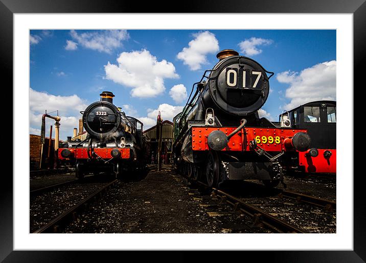 Steam trains  Framed Mounted Print by Oxon Images