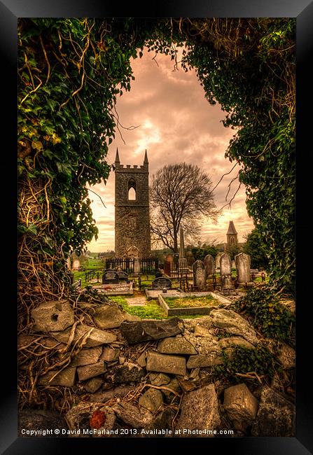 Tullylish Bell Tower Framed Print by David McFarland