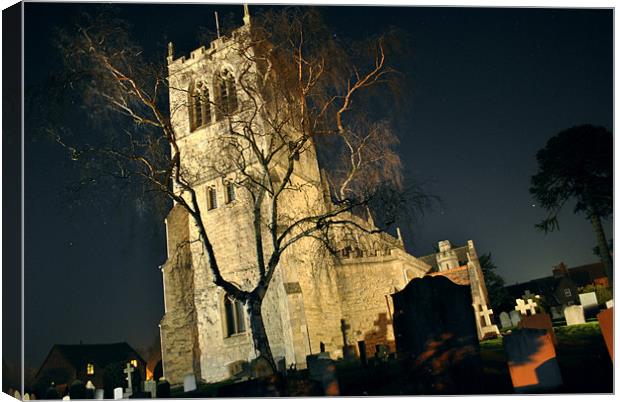 The Churchyard Tree Canvas Print by graham young