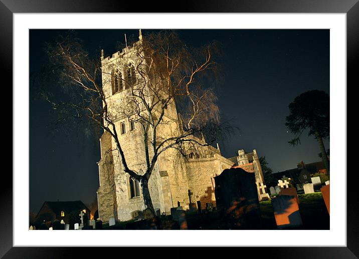 The Churchyard Tree Framed Mounted Print by graham young