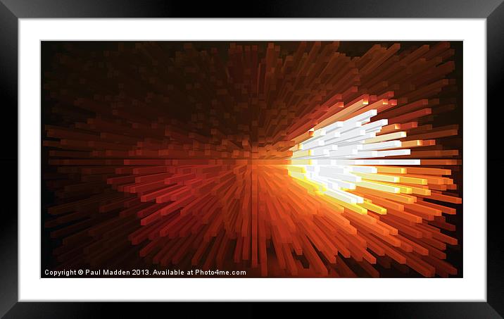 Sunburst Framed Mounted Print by Paul Madden