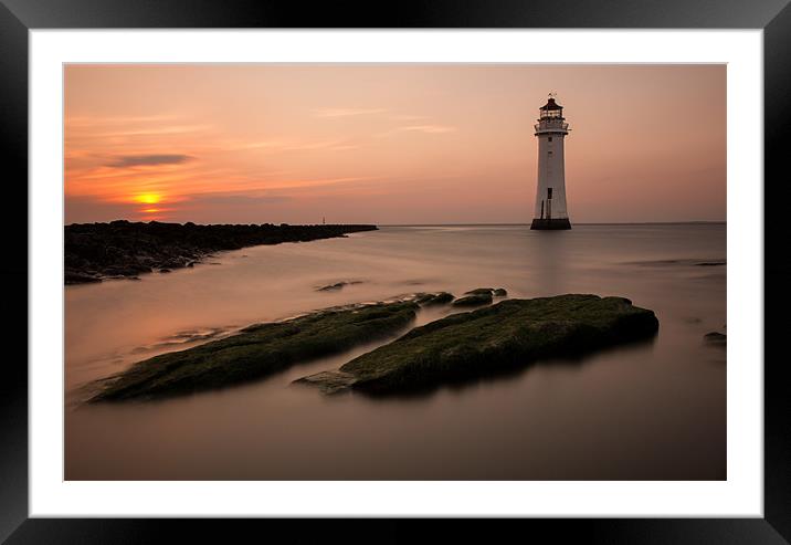 Serenity at sunset Framed Mounted Print by Jed Pearson