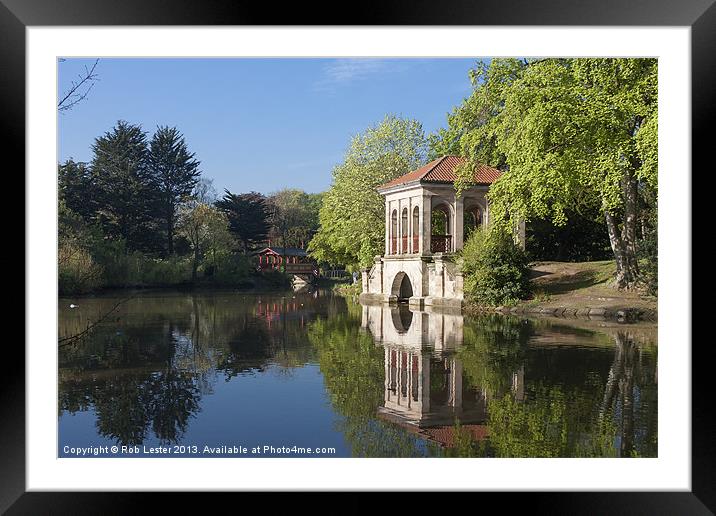 Roman Boathouse Framed Mounted Print by Rob Lester