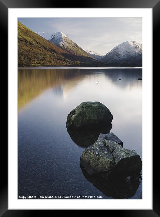 View to Kirkstone Pass from Brothers Water. Lake D Framed Mounted Print by Liam Grant