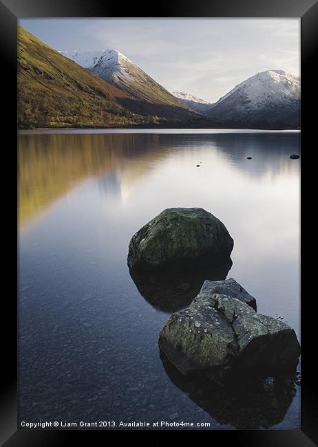 View to Kirkstone Pass from Brothers Water. Lake D Framed Print by Liam Grant