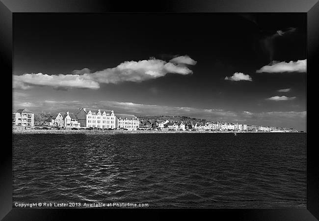 West Kirby Marine Lake Framed Print by Rob Lester