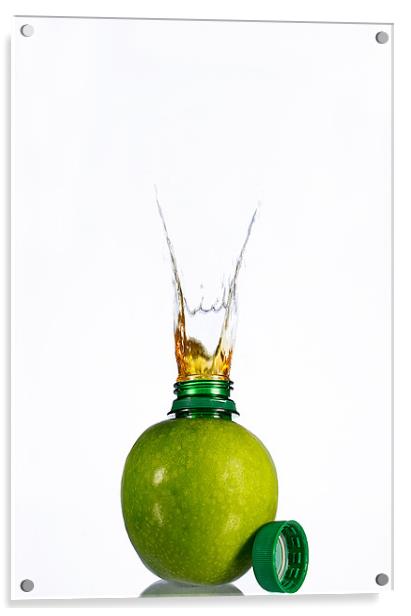 juice in the apple Acrylic by Justyna studio
