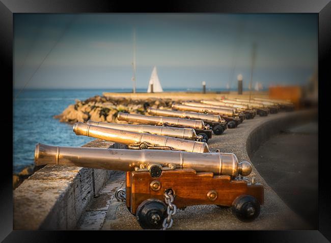 Race Starting Cannons Framed Print by Ian Johnston  LRPS