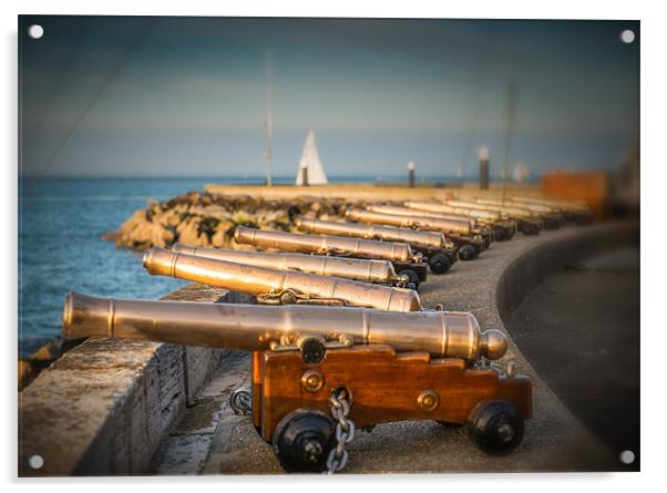 Race Starting Cannons Acrylic by Ian Johnston  LRPS