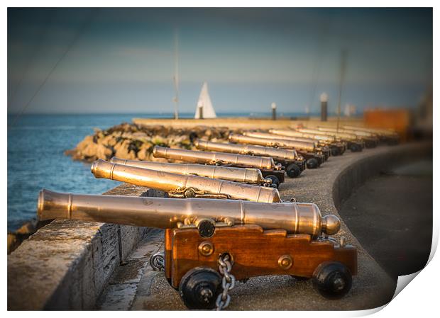 Race Starting Cannons Print by Ian Johnston  LRPS