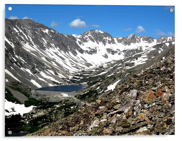 Hiking in the Rockies  Acrylic by Steve Bieberich