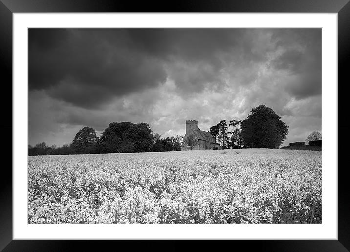 St Andrews Church and Rape field. West Bradenham,  Framed Mounted Print by Liam Grant