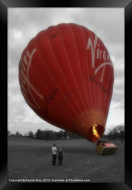Hot Air Balloon Framed Print by Daniel Gray