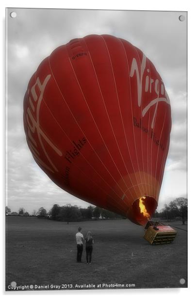 Hot Air Balloon Acrylic by Daniel Gray