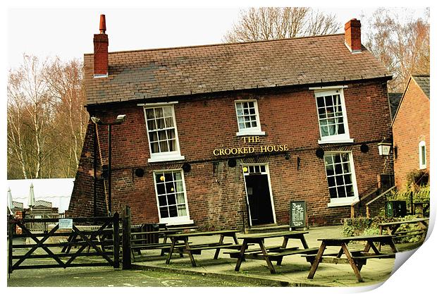 The Crooked House Pub Print by Anthony Michael 
