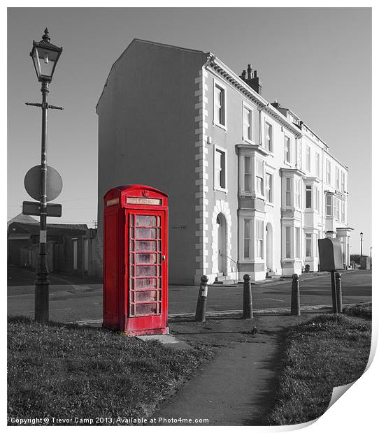 Old Red Box Print by Trevor Camp