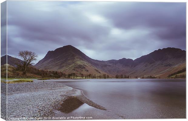View of Fleetwith Pike and Hay Stacks above Butter Canvas Print by Liam Grant