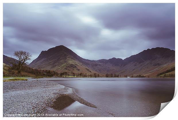 View of Fleetwith Pike and Hay Stacks above Butter Print by Liam Grant