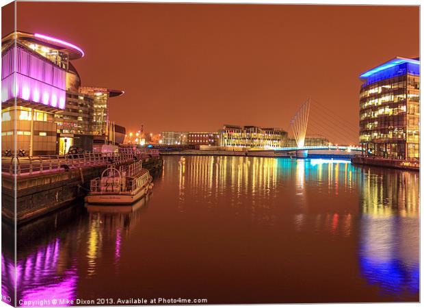 Princess Katherine at Salford Quays Canvas Print by Mike Dickinson