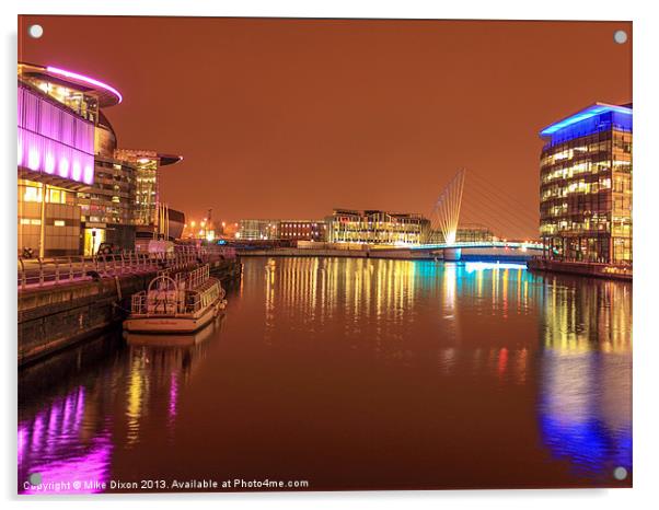Princess Katherine at Salford Quays Acrylic by Mike Dickinson