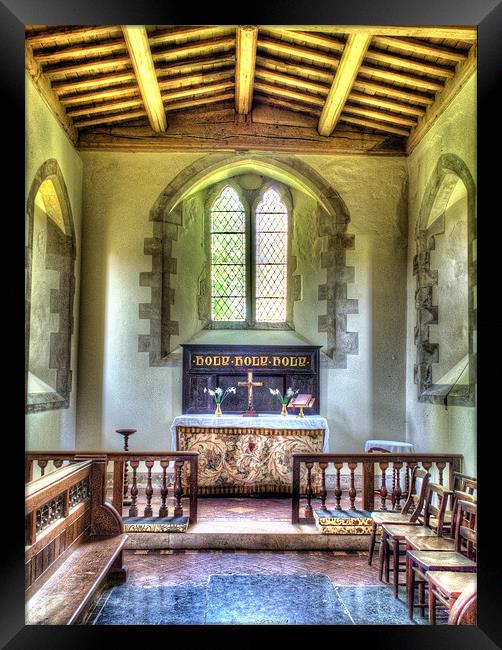 St Swithuns Church, Combe, Berkshire, England, UK Framed Print by Mark Llewellyn