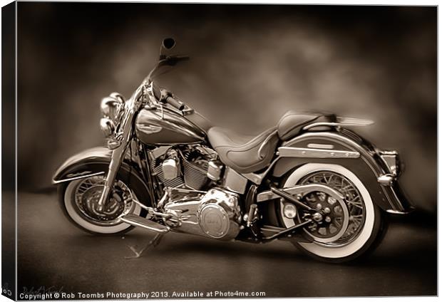 HARLEY DAVIDSON PAINTING Canvas Print by Rob Toombs