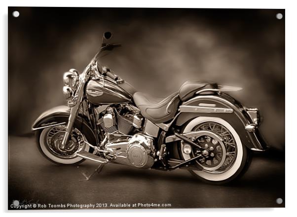 HARLEY DAVIDSON PAINTING Acrylic by Rob Toombs