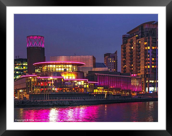 Quays Theatre Salford Framed Mounted Print by Mike Dickinson