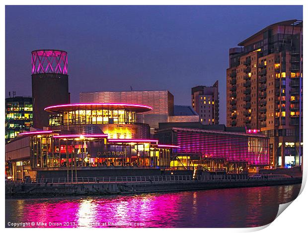Quays Theatre Salford Print by Mike Dickinson