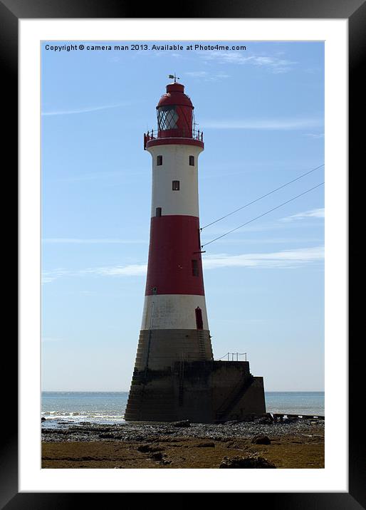 Beach Head Lighthouse Framed Mounted Print by camera man
